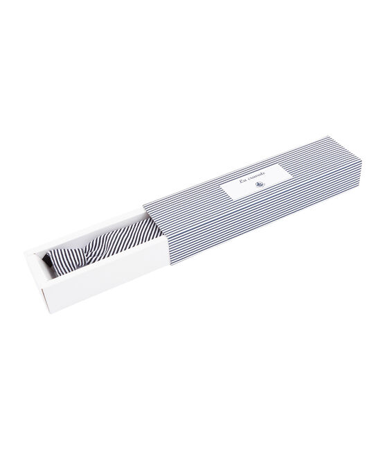 Boys' Tie SMOKING blue/MARSHMALLOW white