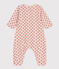 Babies' Floral Cotton Tube Knit Jumpsuit SALINE pink/MULTICO white