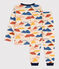 Unisex Cotton Pyjamas AVALANCHE white/MULTICO