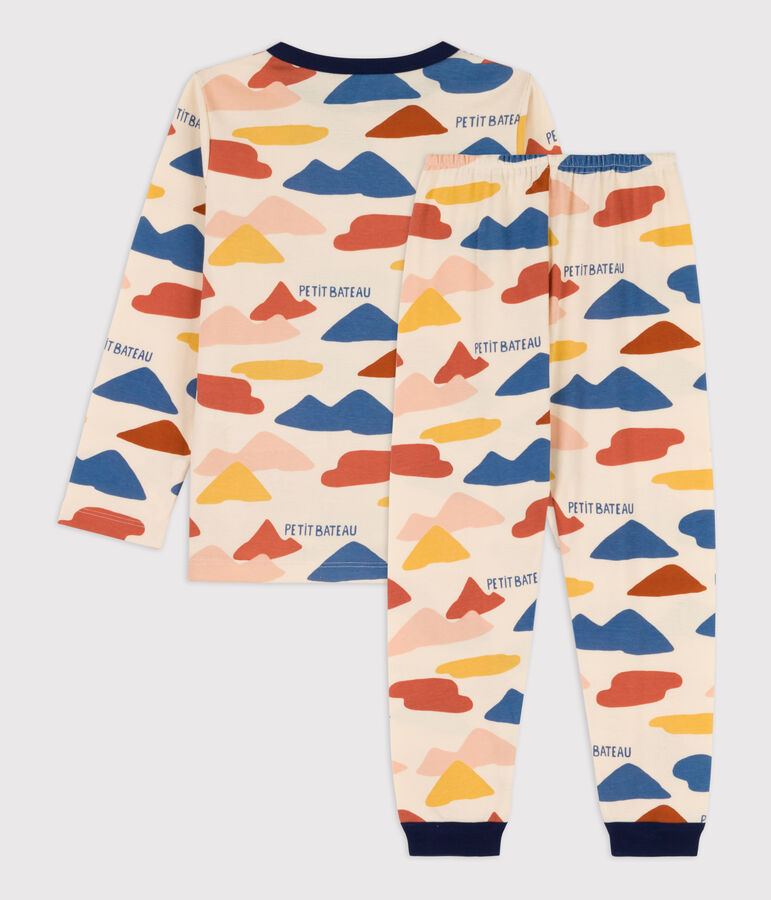 Unisex Cotton Pyjamas Ecru/multicolor