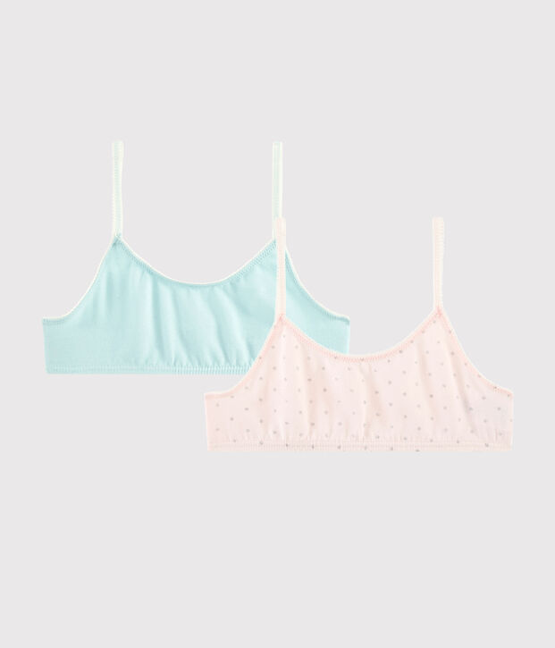 Girls' Glittery Bralettes - 2-Piece Set multicolor