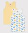 Boys' Glow-In-The-Dark Monkey Cotton Vests - 2-Pack variante 1