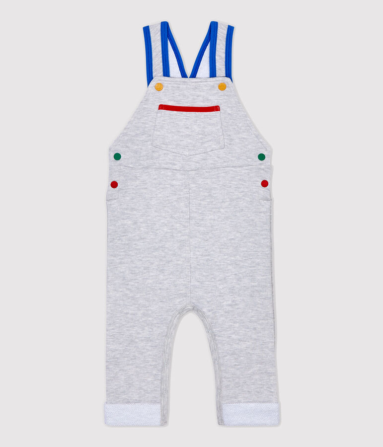 Babies' Fleece Dungarees grey