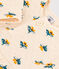 Babies' Long-Sleeved Patterned Quilted Tube Knit Dress AVALANCHE white/MULTICO