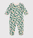 Babies' Christmas tree print pyjamas in brushed fleece