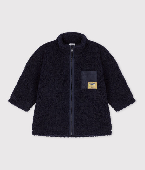 Babies' Recycled Sherpa Jacket SMOKING blue