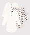 Babies' Long-Sleeved Cotton Whale Themed Bodysuits - 3-Pack variante 1