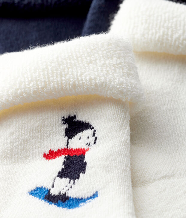 Pack of 2 pairs of baby socks multicolor