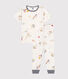 Children's space print cotton pyjamas