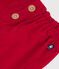 Babies' plain corduroy shorts TERKUIT red