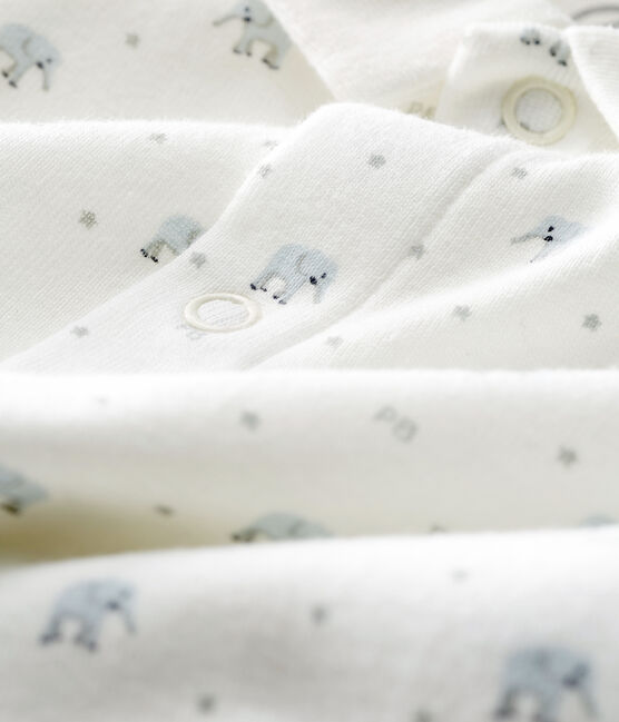 Babies' Footless Sleepsuit MARSHMALLOW white/MULTICO white