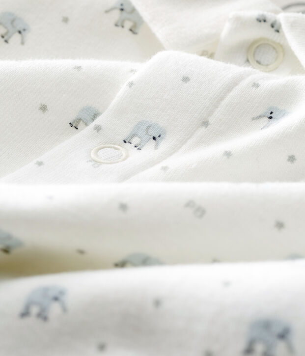 Babies' Footless Sleepsuit white/multicolor