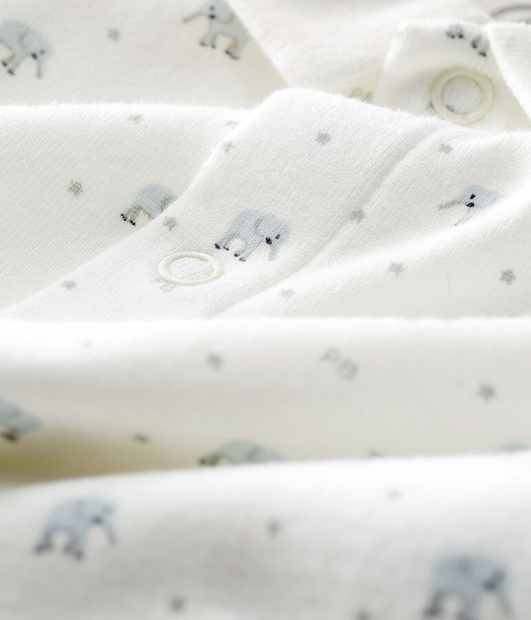 Babies' Footless Sleepsuit white/multicolor