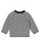 Baby boy's milleraies sweater CAPECOD grey/MARSHMALLOW white