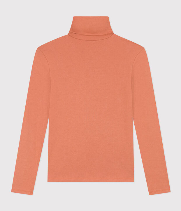 Women's Iconic Cotton Roll Neck T-Shirt pink