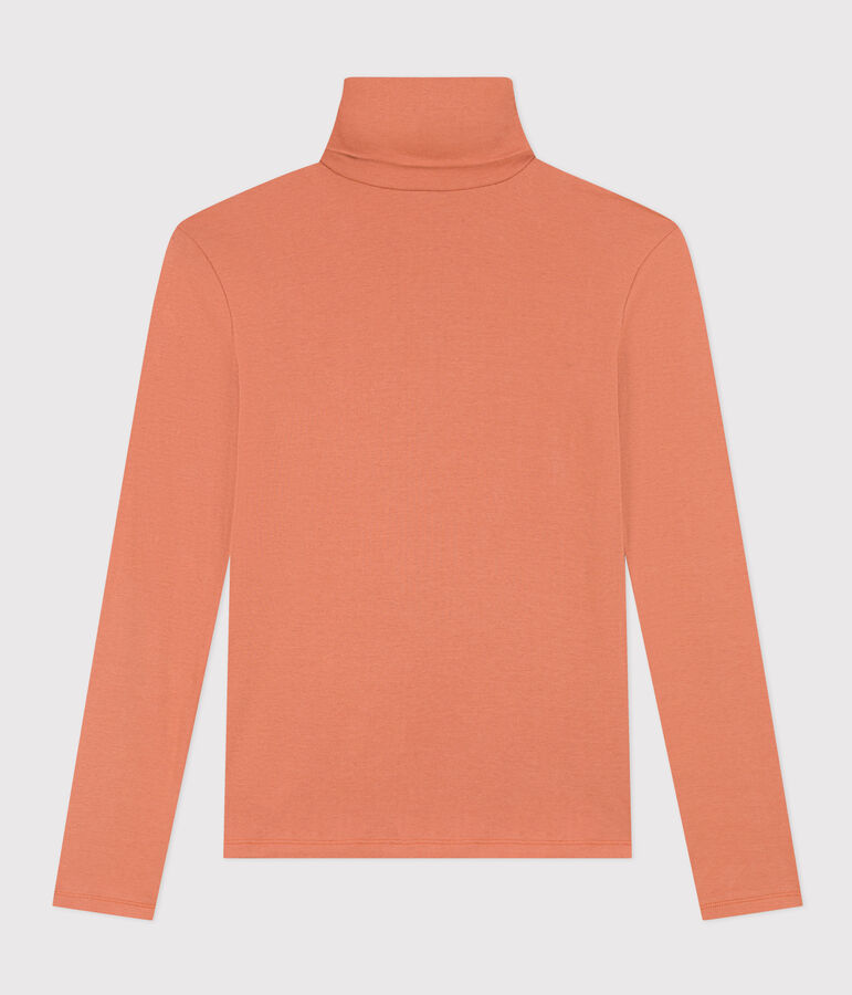 Women's Iconic Cotton Roll Neck T-Shirt SIENNA pink