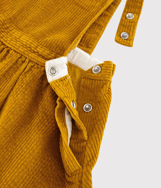 Girls' Dungaree Dress TOPAZE yellow