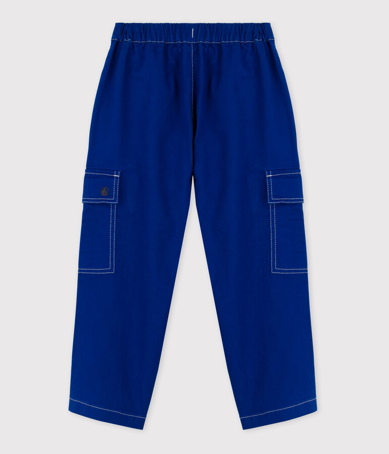 Unisex Serge Cargo Trousers blue