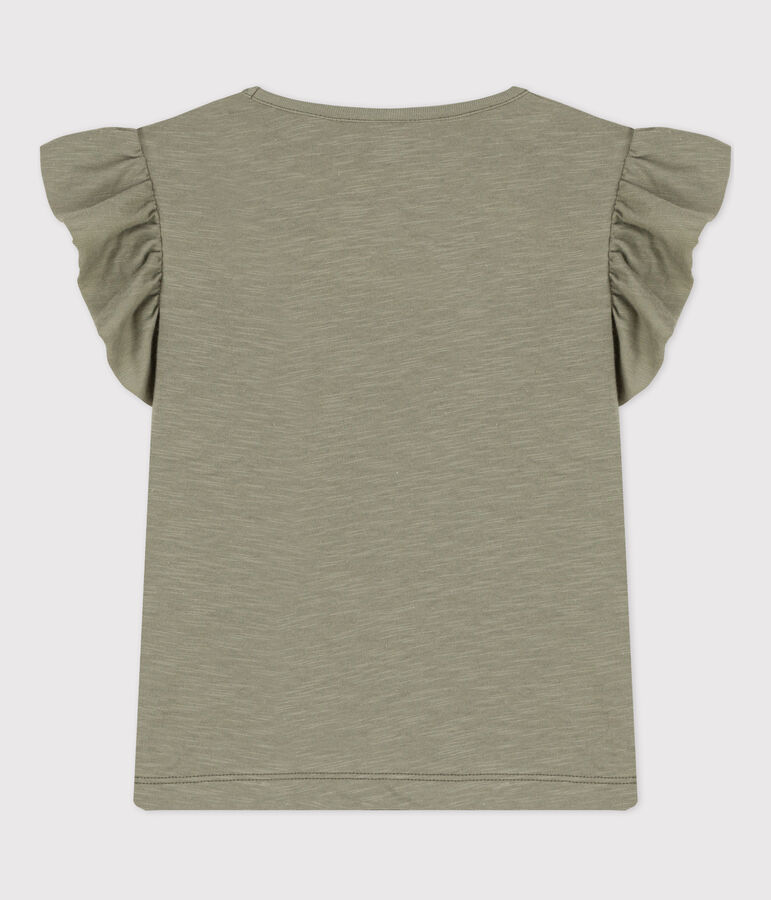 Girls' Short-Sleeved Cotton T-Shirt green