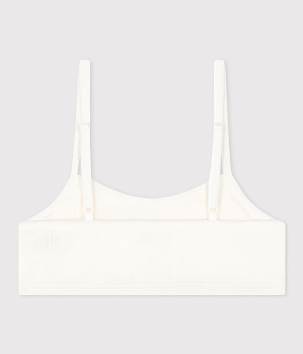 Women's Cotton and Elastane Bralette white