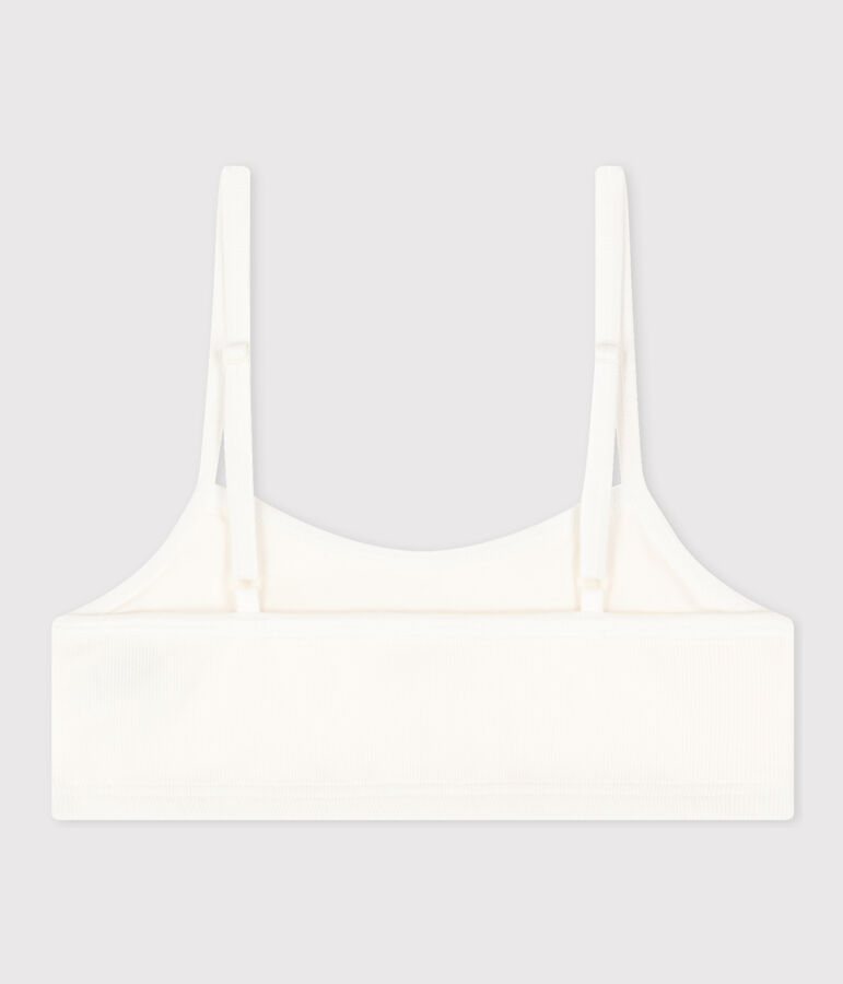 Women's Cotton and Elastane Bralette white