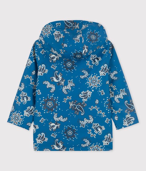 CHILDREN'S UNISEX ICONIC RECYCLED RAINCOAT BRASIER blue/MULTICO white