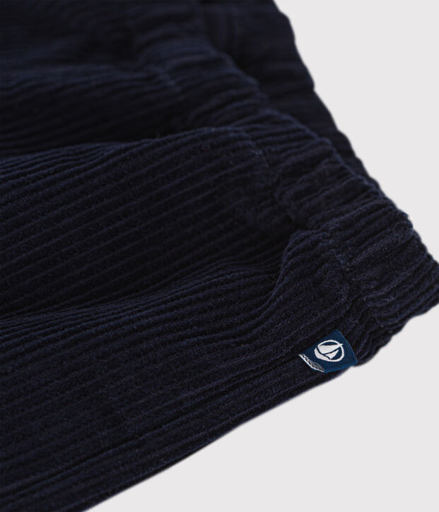 Babies' corduroy trousers blue