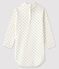 Baby boy's long-sleeved bodysuit MARSHMALLOW white/GRIS grey