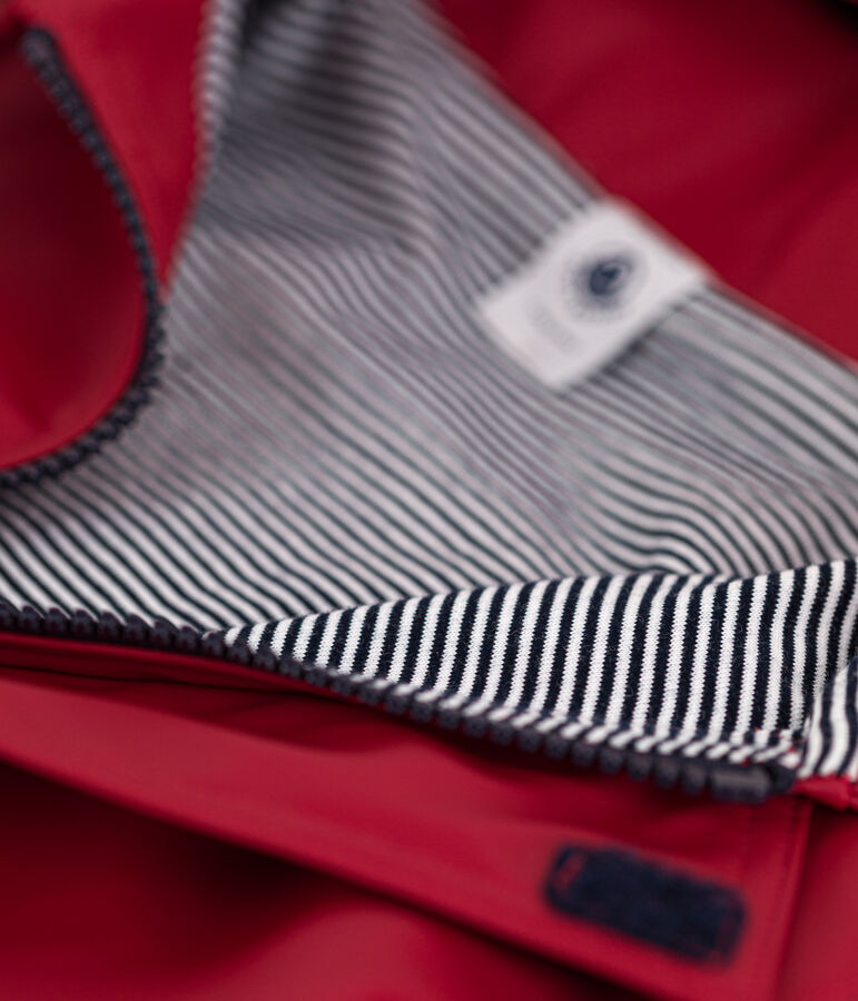 CHILDREN'S UNISEX ICONIC RECYCLED RAINCOAT red