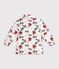 Children's floral pattern puffer jacket Ecru/multicolor