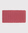 Babies' fleece-lined knitted snood ROSEWOOD pink