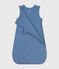 Babies' Cotton 2 TOG Sleeping Bag BEACH blue/MARSHMALLOW
