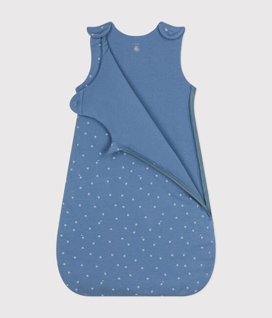 Babies' Cotton 2 TOG Sleeping Bag BEACH blue/MARSHMALLOW