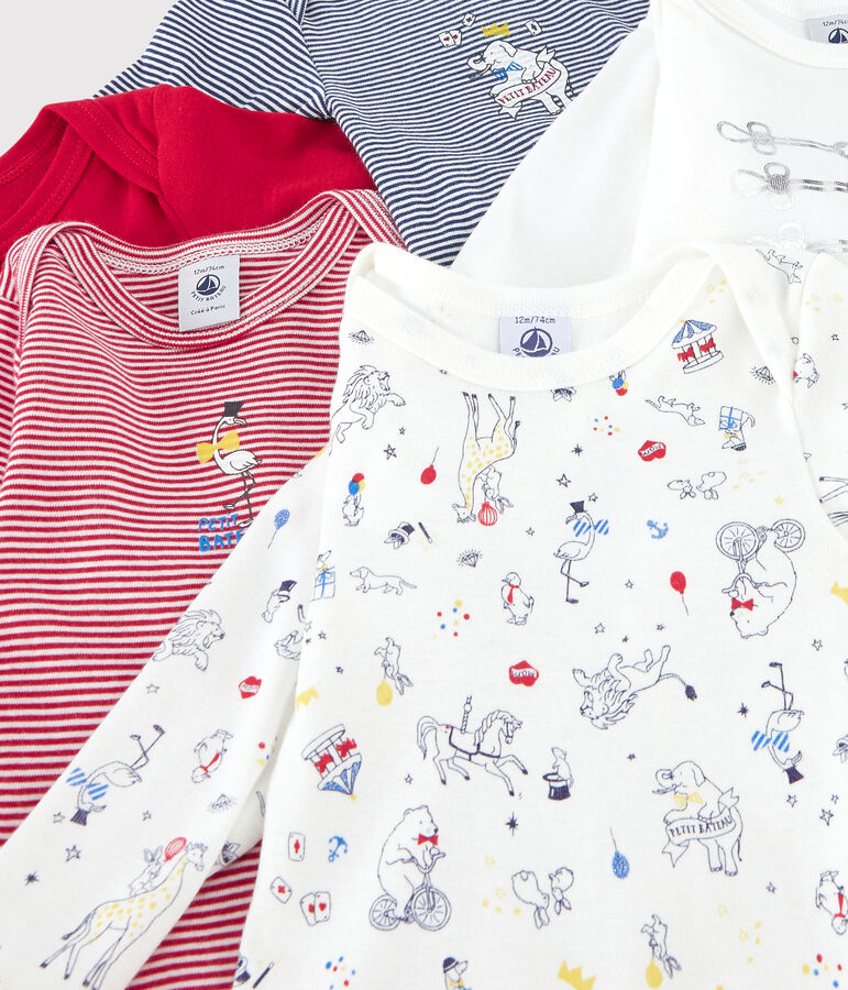 Baby Boys' Long-Sleeved Bodysuit - 5-Piece Set multicolor