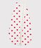 Babies' 1 TOG heart-patterned cotton sleeping bag white/red
