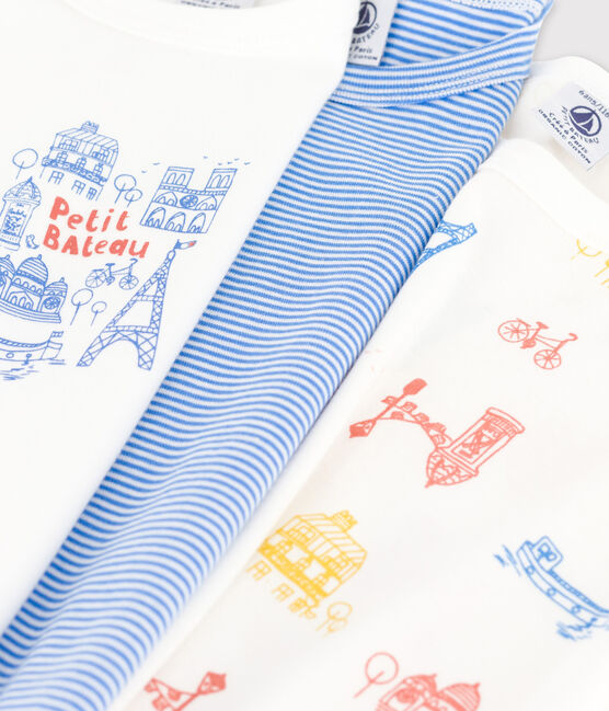 Boys' Paris Short-Sleeved Organic Cotton T-shirts - 3-Pack variante 1