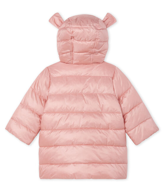 Baby Girls' Satin Look Polyamide Parka Coat FLEUR pink