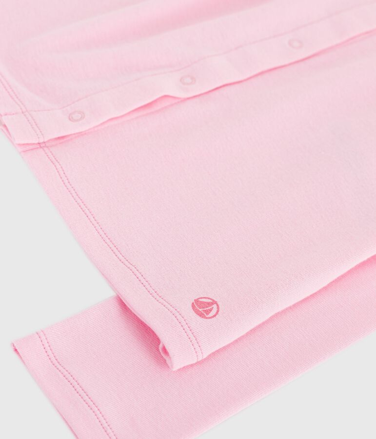 Children's plain cotton cardigan MARQUISE pink