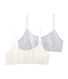 Girls' Stretch Cotton crop tops - Set of 2