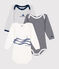 Babies' long-sleeved cotton bodies - 3-pack variante 3