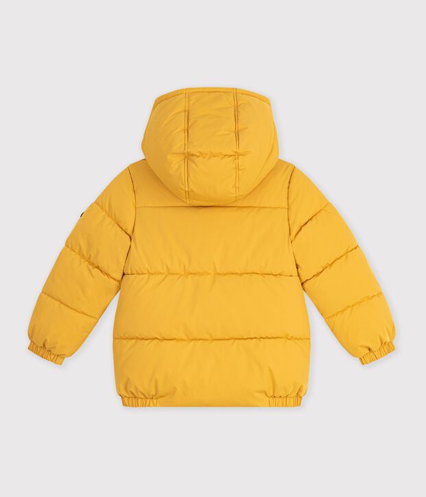 Children's plain puffer jacket yellow