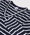 Women's iconic V-neck T-shirt SMOKING blue/MARSHMALLOW white
