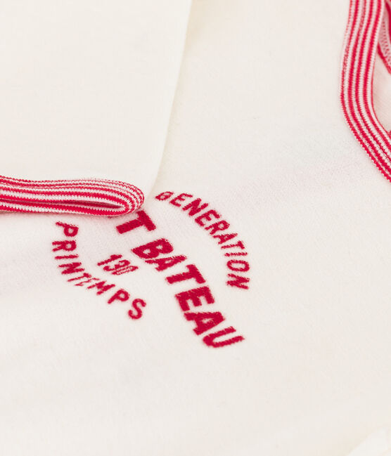 Babies' 130 Years Velour Sleepsuit MARSHMALLOW white