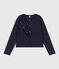 Women's Cotton Poppered Cardigan SMOKING blue