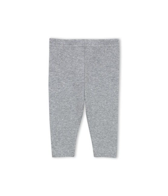 Baby girl plain leggings SUBWAY CHINE grey