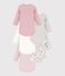 Pack of long-sleeved bodies for babies in cotton printed with flowers multicolor