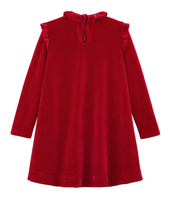 Girl's Long-sleeved Dress TERKUIT red