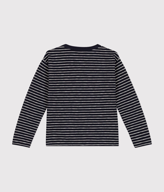Boys' long-sleeved slub jersey T-shirt SMOKING /MONTELIMAR