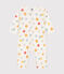Babies' printed cotton footless pyjama suit MARSHMALLOW white/MULTICO white