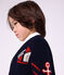 Children's wool and cotton cardigan with little motifs red/multicolor
